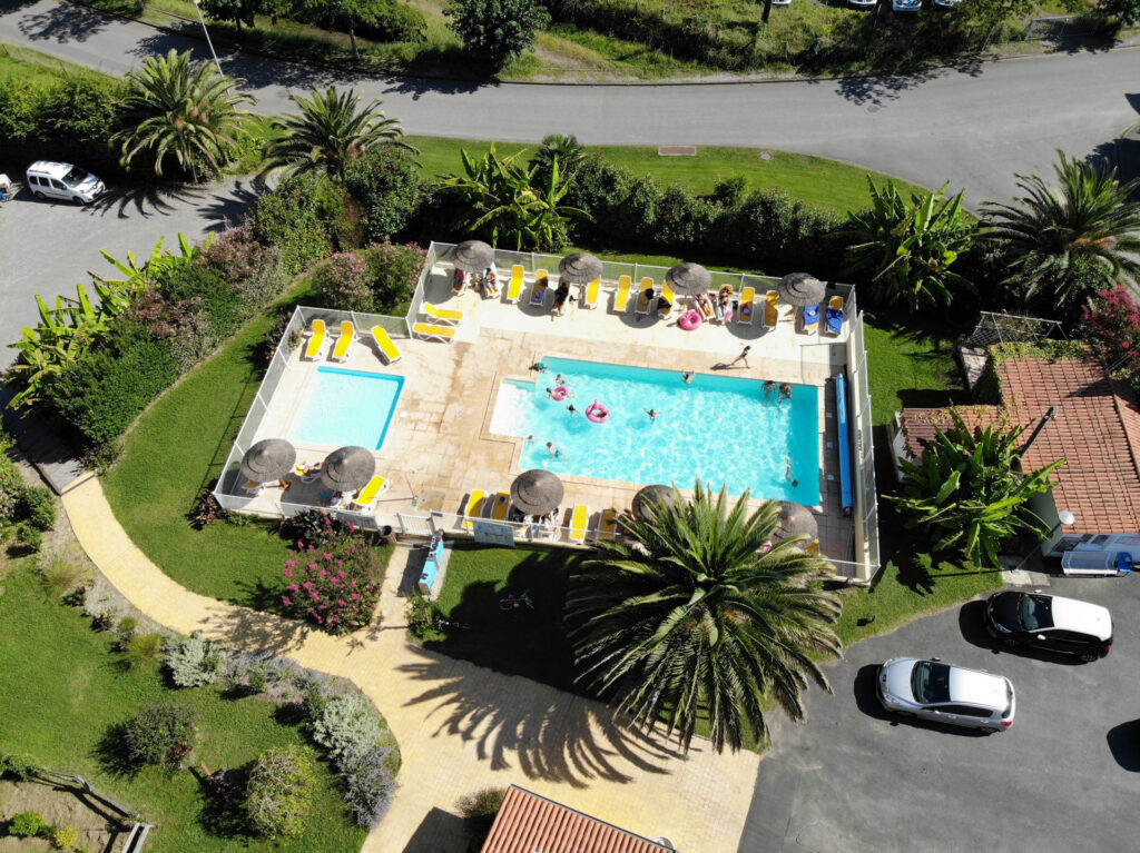 Vue aérienne Dorrondeguy camping hendaye