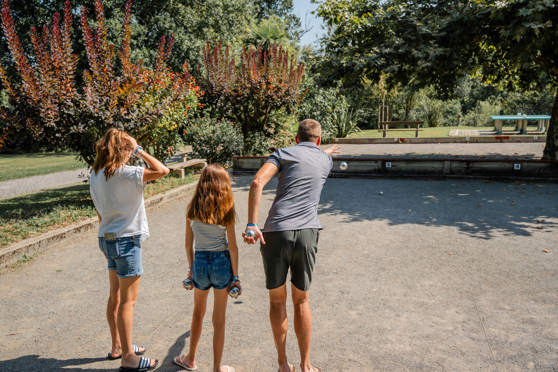 Dorrondeguy family camping hendaye pétanque